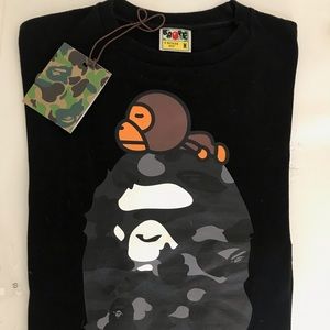 BAPE SHIRT BLACK Medium.